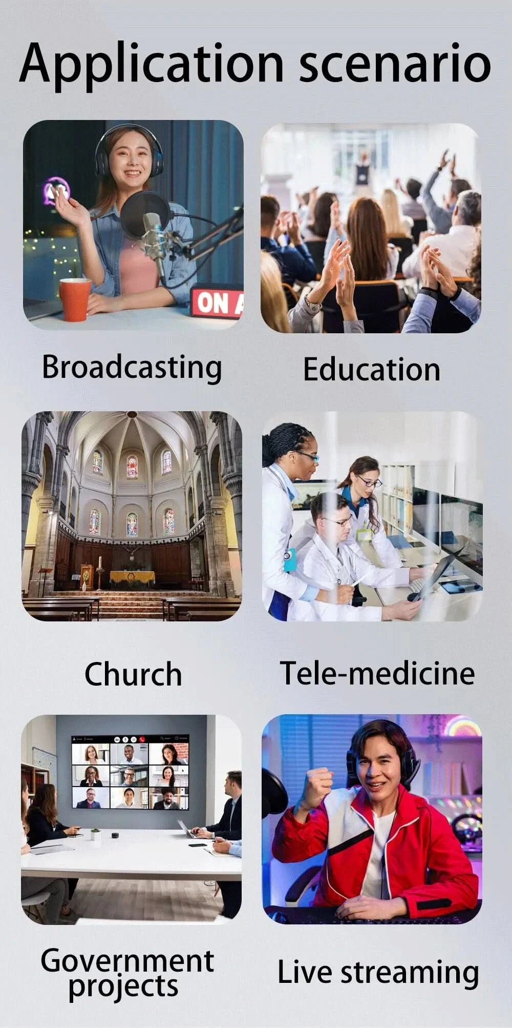 4K PTZ-Kamera mit 10x 20x Zoom, HDMI, SDI, LAN, USB, NDI, POE, 60FPS, 30FPS Videokonferenzkamera zur Unterstützung von Live-Übertragungen in Kirchen