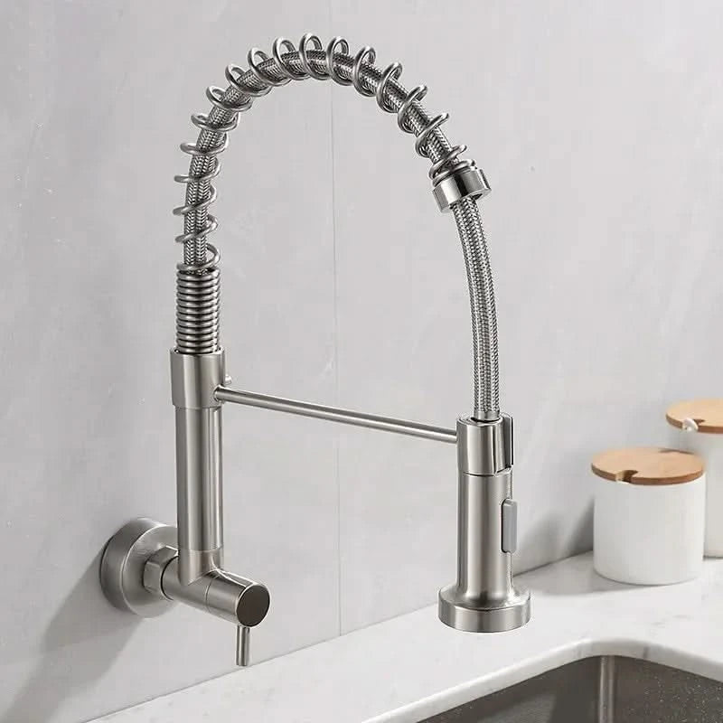 Gourmet-Küchenarmatur 50cm mit Gelenkschlauchbrause 2 Strahlarten 100% Metall Chrom Versand 12h SP