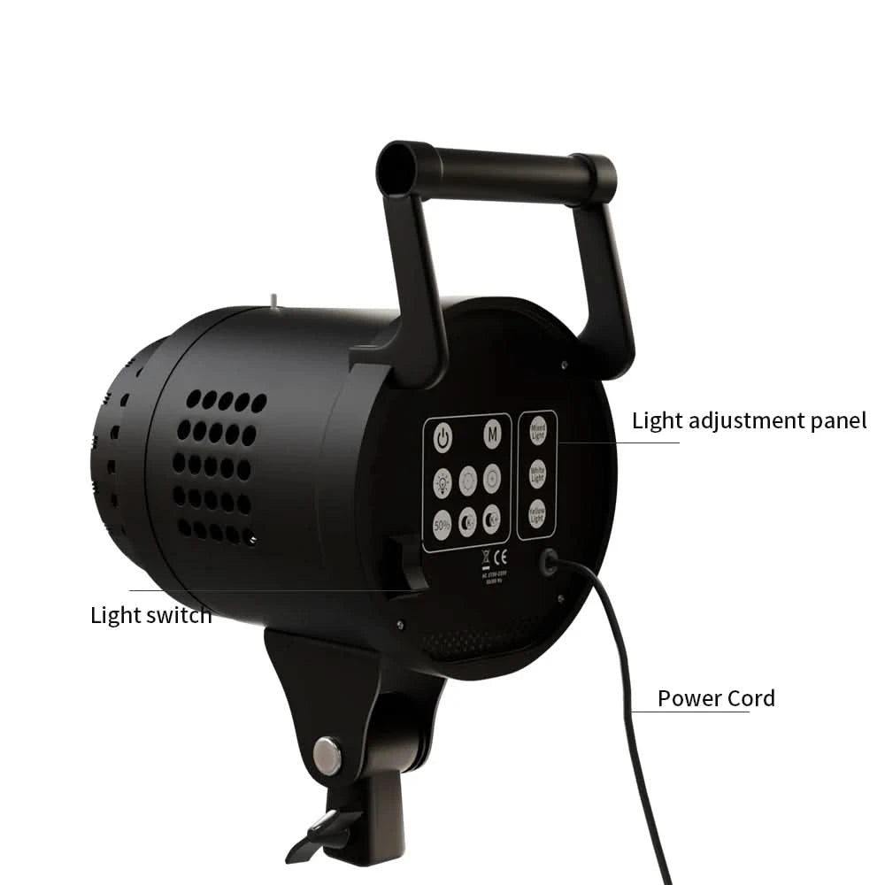 135W Photography LED COB Video Light  Daylight-Balanced Sun Lamp for Portrait Flash Studio Accessories Youtube Live
