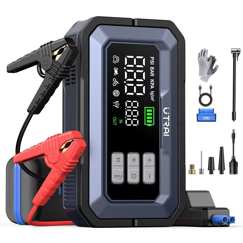UTRAI Jump Starter 2000A/2500A/4000A/6000A Power Bank Portable Charger Car Booster 12V Auto Starting Device Emergency Car Batter