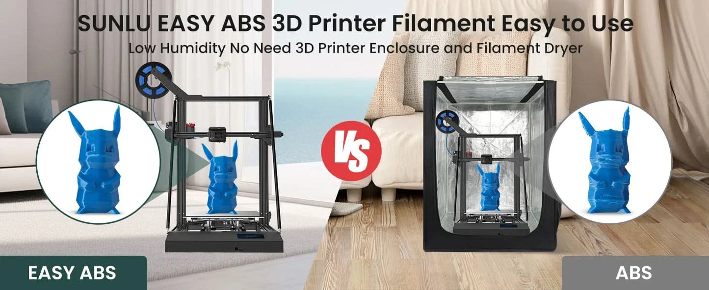 SUNLU 10KG 3D Filament PLA/PLA PLUS/PETG/Easy ABS Filament 1.75mm 10 Rollen 1KG sauber gewickeltes 3D-Drucker-Filament für 3D-Drucker