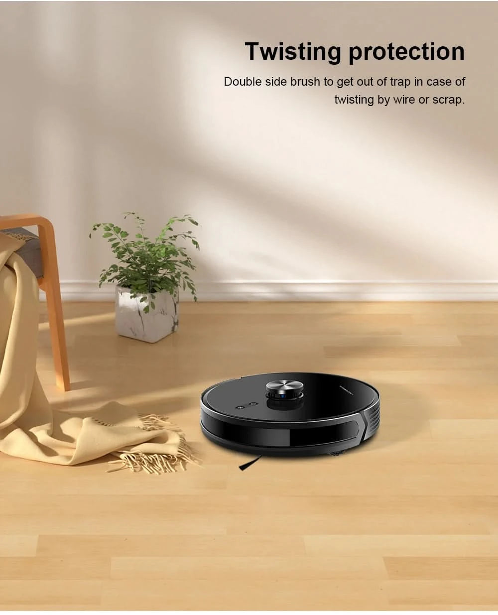 Liectroux/LILIN X6 Robot Vacuum Cleaner,Laser System,6500Pa,Smart Home Appliance,Restricted Area Map,Zone Cleaning for Carpet