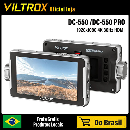 VILTROX DC-550 5.5 Inch Profissional Camera Studio Monitor 4K 30Hz HDMI Touch Screen Field 3D LUT Director Monitor 1920x1080