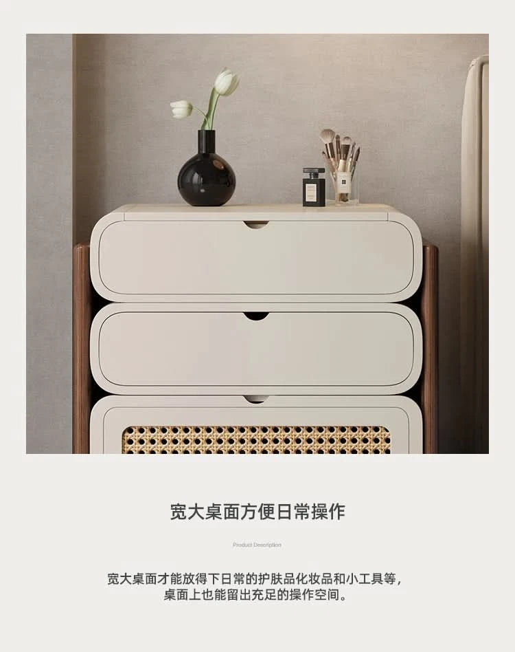 Dressing Table Bedroom Minimalist Design New Mini Bedside Table Storage Elegant Stylish Coiffeuse Maquillage Meuble Furniture
