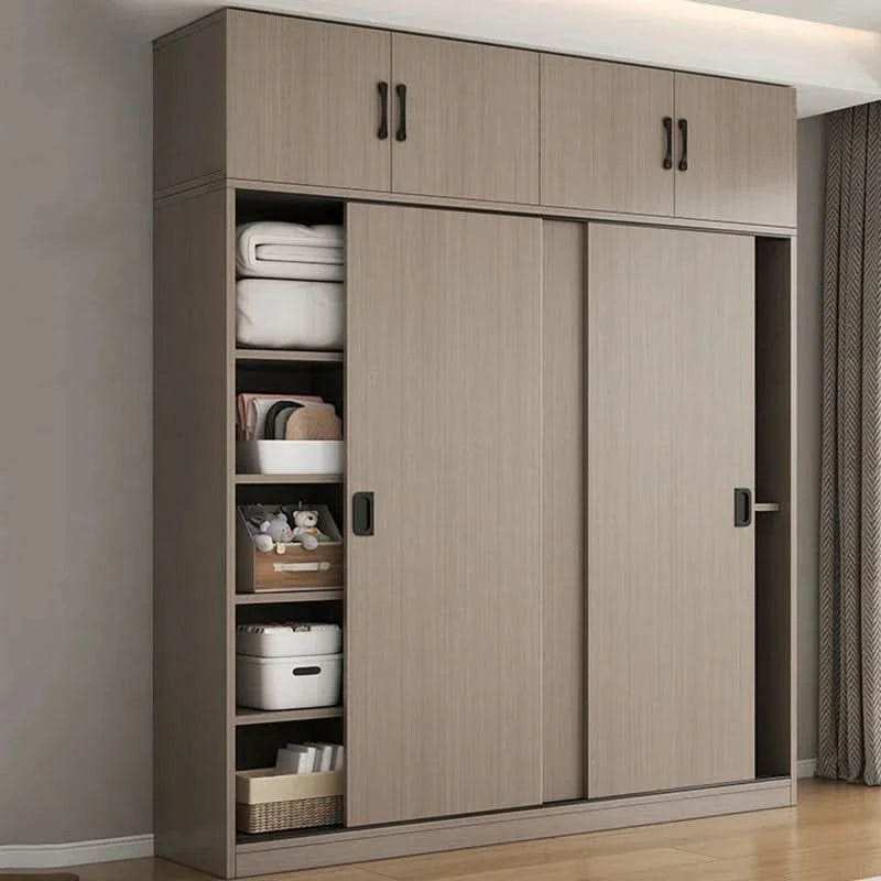 ZEco White Design Kleiderschränke Organizer Schiebetür Schlafzimmer Schrank Kleiderschränke Aufbewahrungsregal Armoires De Chambre MöbelZ