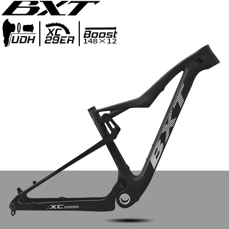 BXT NEW vollgefedert Boost 29er Rahmen XC Mountainbike Steckachsenrahmen UDH-Schaltauge