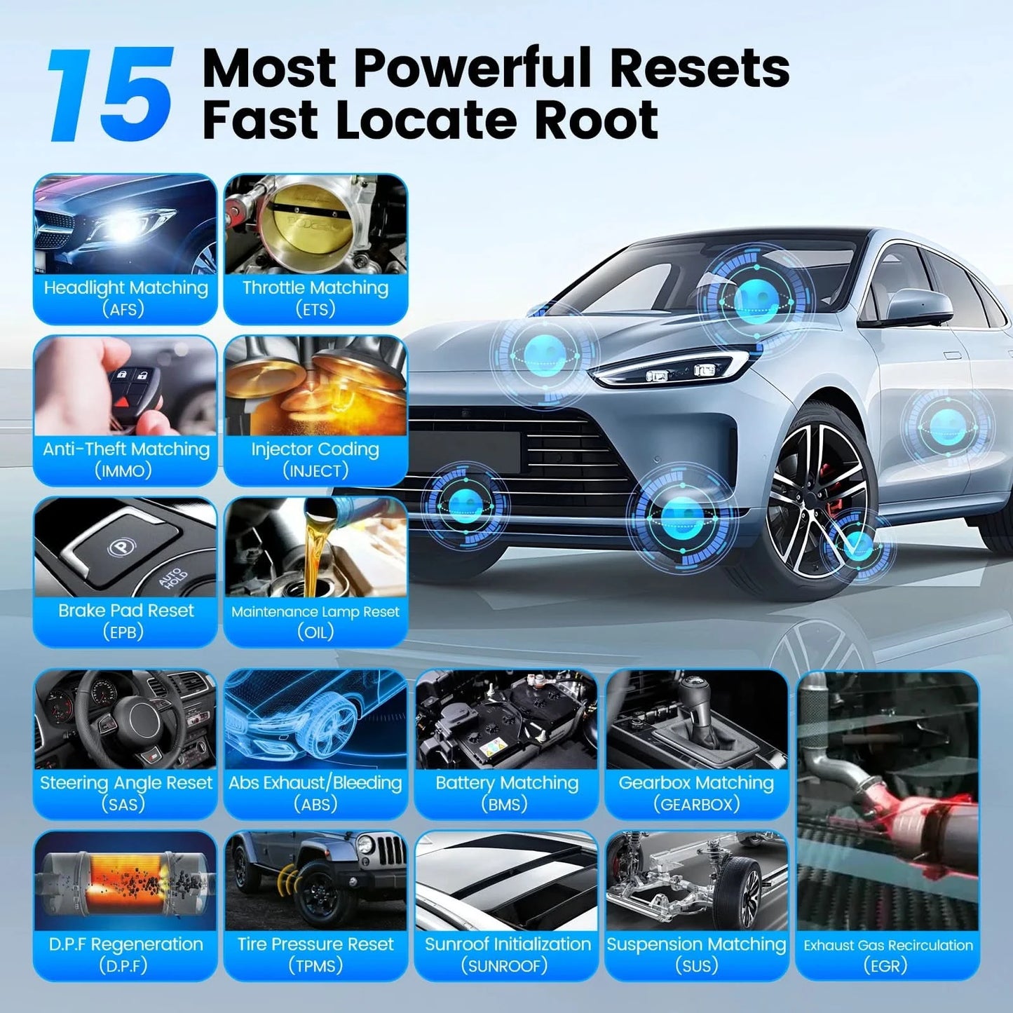 10pcs-100pcs MUCAR BT200/BT200 Pro OBD2 Diagnostic Tool Full System Diagnosis for all cars lifetime free, 15 reset service