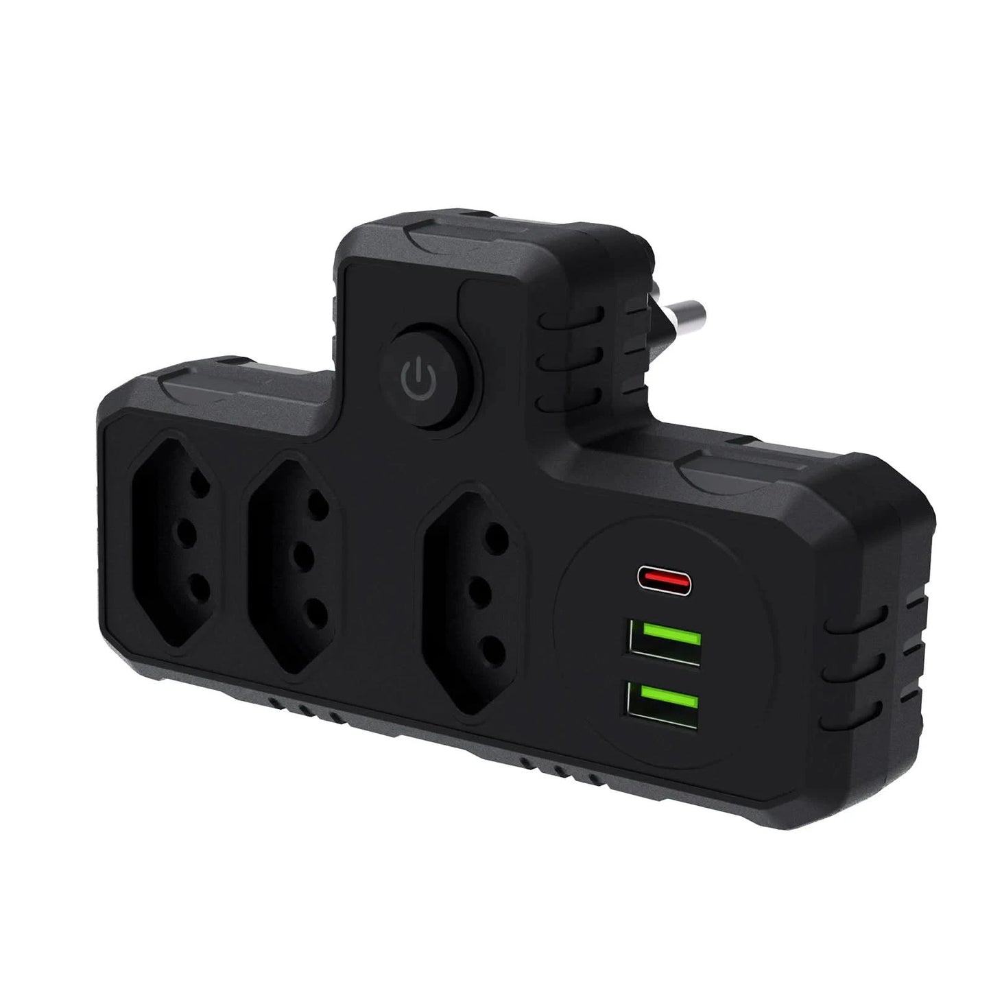 Mehrfachsteckdose, Steckdosenleiste, USB-Steckdose, Steckdosenleiste mit Filter, Steckdosenleiste, Verlängerungskabel, 110-220V, 10A