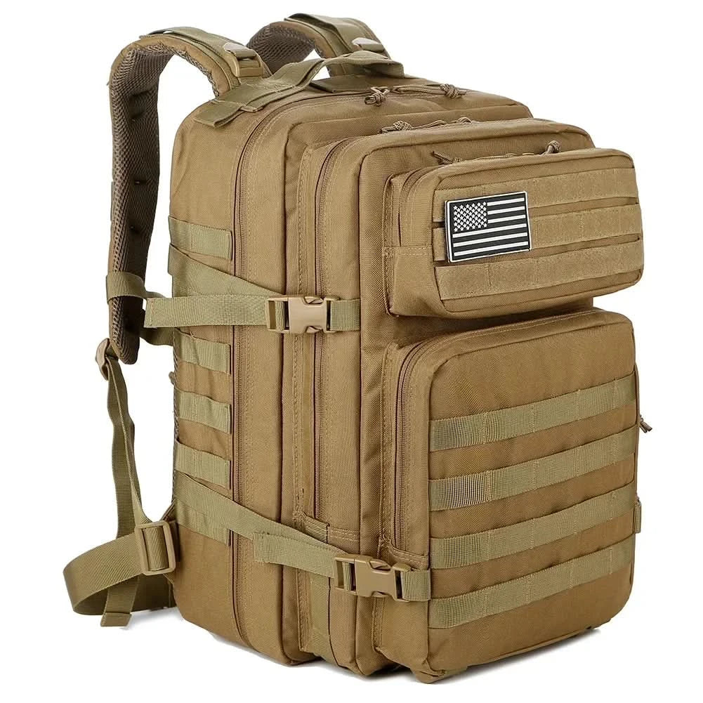 45L Tactical Backpack Large Capacity Outdoor Rucksack 3 Day Fitness Hiking Bag Hiking Camping Gear Backpacks