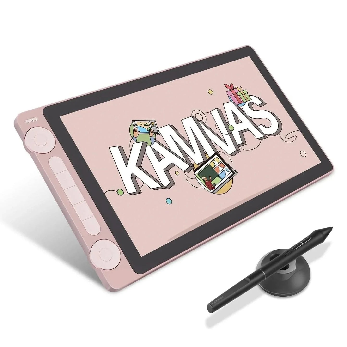 Huion Kamvas 13 Gen 3 Zeichendisplay 13,3" Zeichentablett+Anti-Glanz Glas, 99% sRGB, PenTech 4.0 16384 Stiftdrucksensitivität