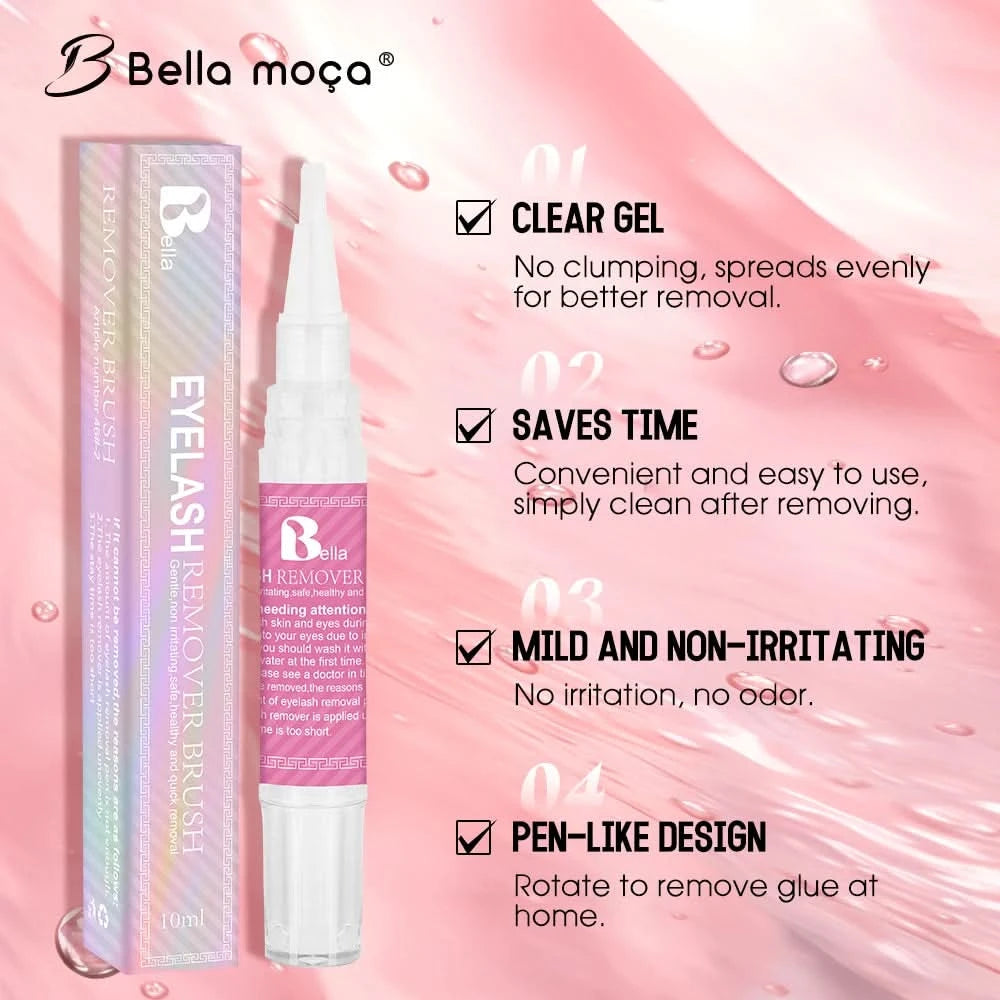 5 Stück Wimpernkleberentferner 10ml Wimpernkleberentferner Wimpernverlängerungskleberentferner Nicht reizend Schnelle Entladung Klebstoff Make-up