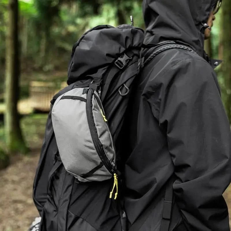 Tragbare Outdoor-Gürteltasche Verstellbare Wandertasche mit Gurt Berglauf-Hüfttasche Fahrradrucksack für Camping Wandern