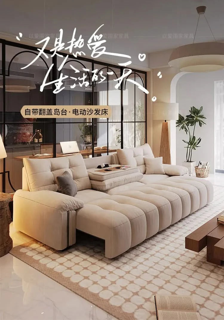 Multifunctional Lounge Electric Sofa Modern Fashion Retractable Sofa Bed Luxury Modern Full Size Frame Furniture Living Room