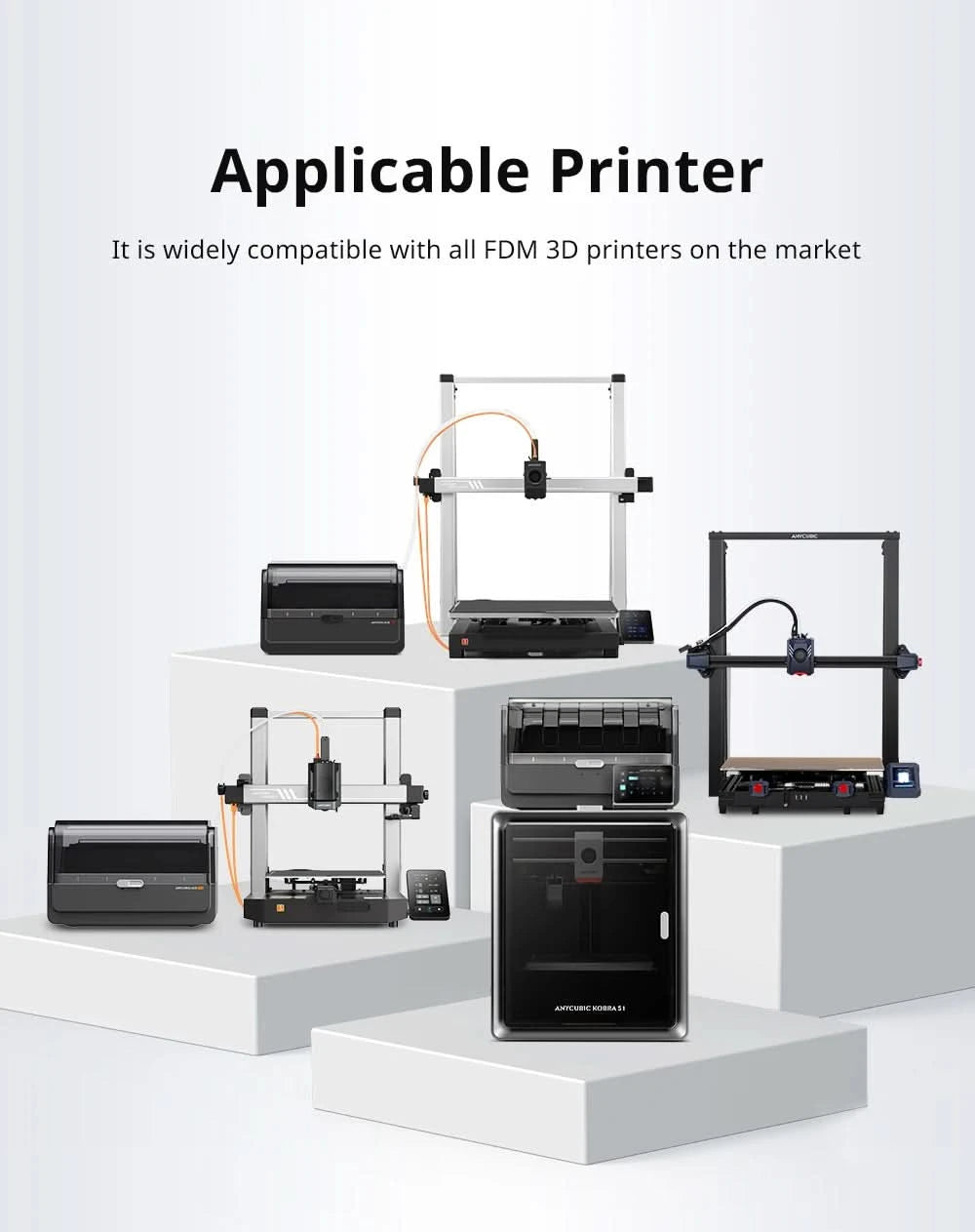 Anycubic PLA Filament 1.75mm 1kg/Rolle für FDM 3D-Drucker Druck Kunststoff Verbrauchsmaterial für Kobra 2 Neo Pro Max Plus