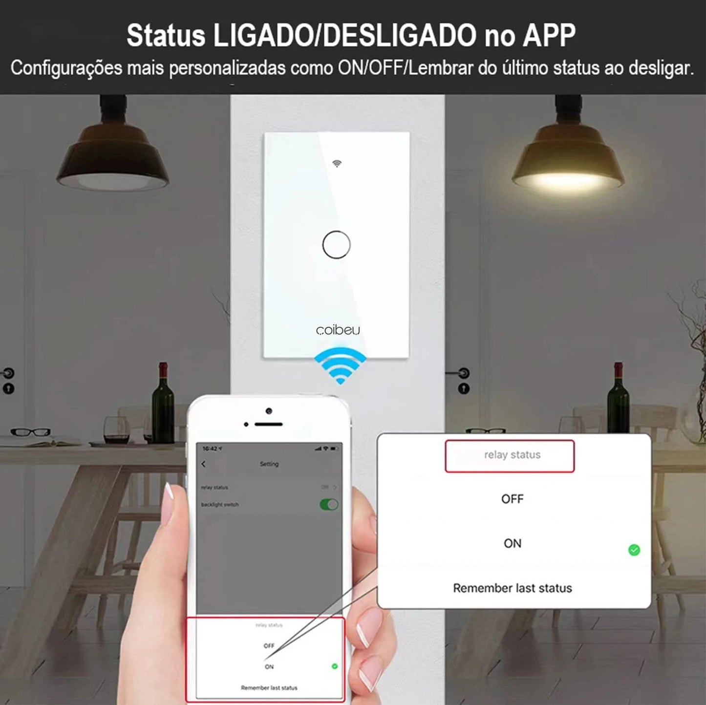 Neutralleiterloser WLAN-Smart-Schalter, Alexa, WLAN-Smart-Steckdose, Alexia, Tuya, WLAN-Standard-Smart-Schalter Brasilien