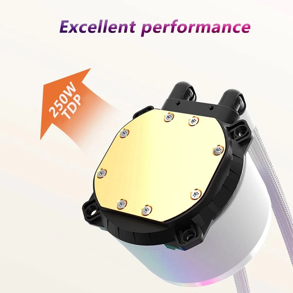Wovibo Pc Cpu Water Cooler AIO Radiador 240mm 360mm ARGB RGB  Para Intel 115x 1200 1700 2011 X79 X99 AMD AM4 AM5 Ventilador