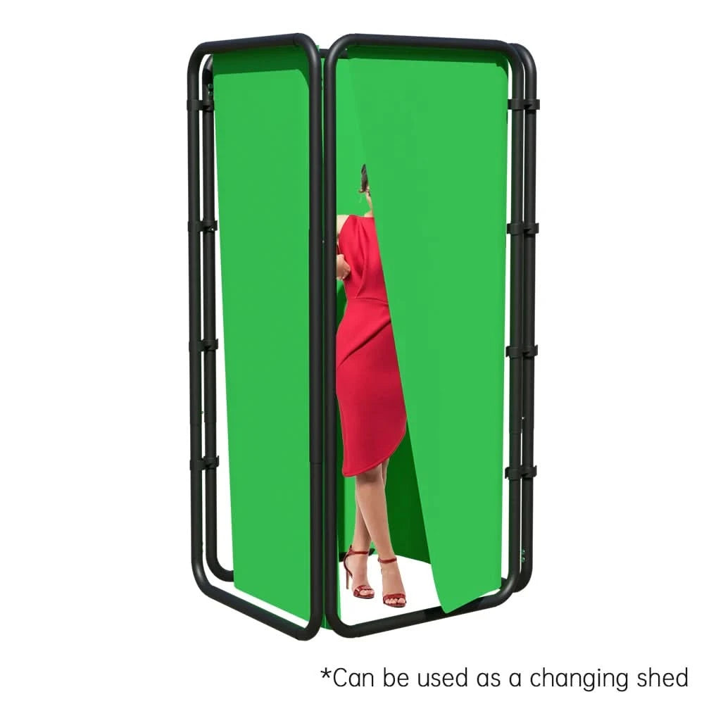 Hintergrundstativ Rahmen Fotografie Hintergrund Green Screen Wand Faltbare Fotokabine Studio Hintergrund Festival Halloween Christ