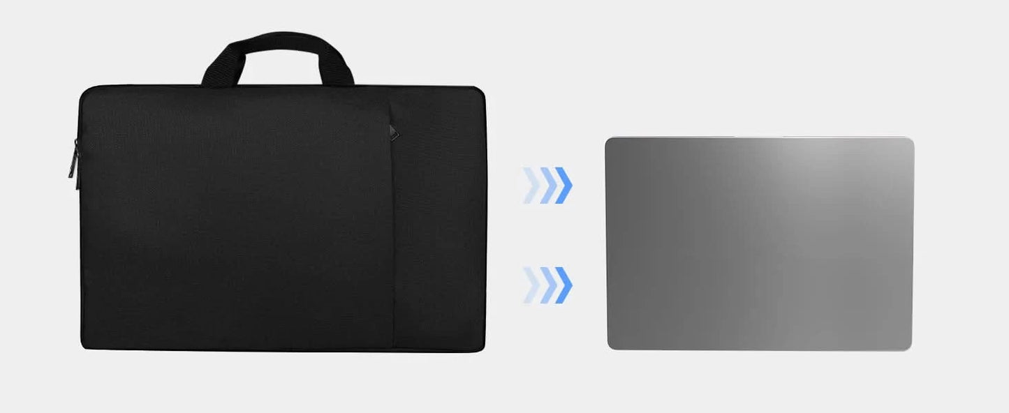 Waterproof Laptop Sleeve 24 inch for UPERFECT Portable Monitor UMAX 24 23 22 Touchscreen Computer Cover Bag with Large Side Pock