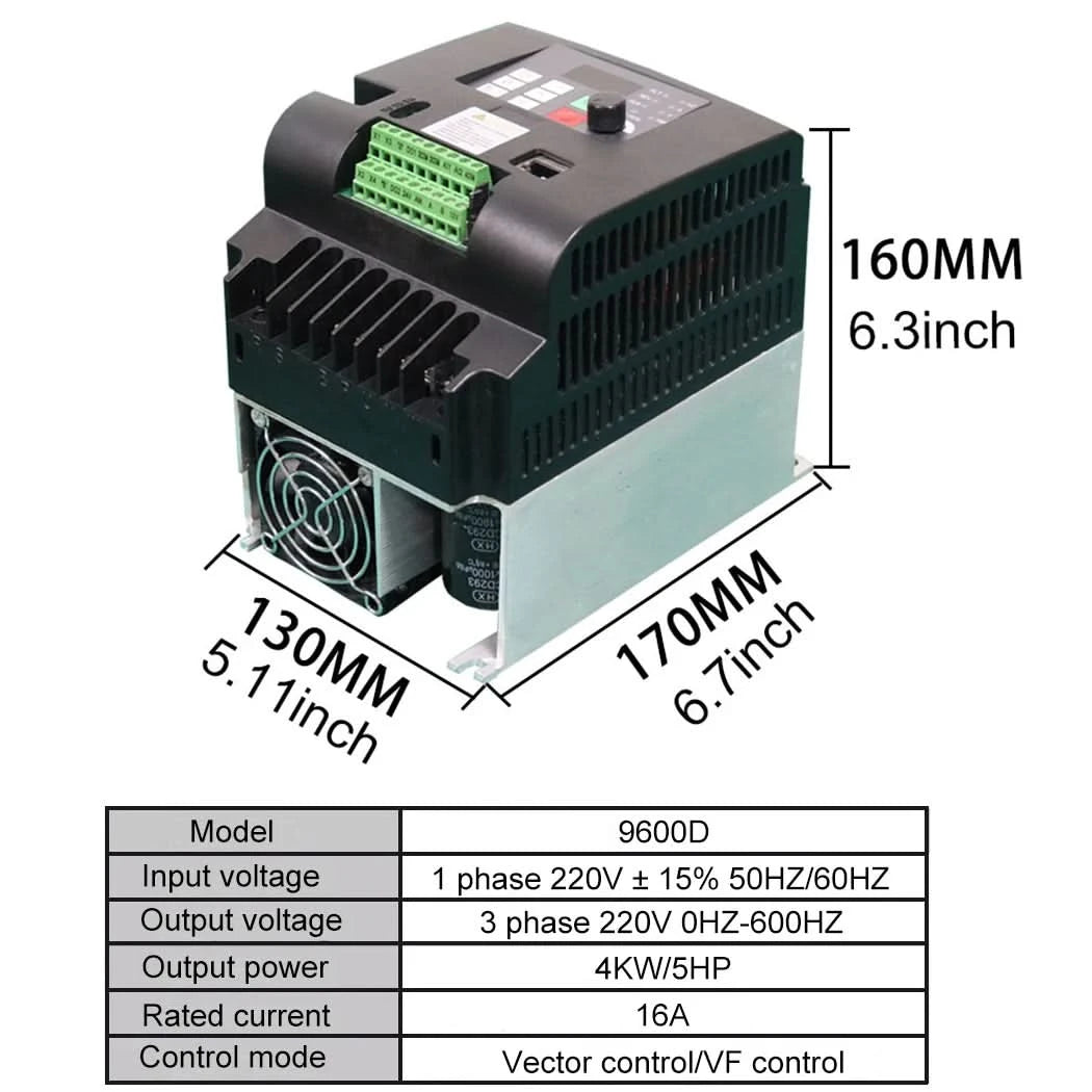 380V oder 220V Wirtschaftlicher Frequenzumrichter Variabler Frequenzantrieb Konverter Inverter 1.5/2.2/3.7/4/5.5/7.5/11 KW Motordrehzahlregler
