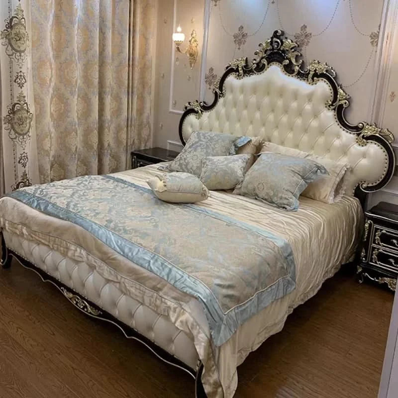 Unique Designer Wedding Bed High Quality Modern Style Storage Organizer Comfortable Twin Size Bedroom Furniture with Soft Fabric
