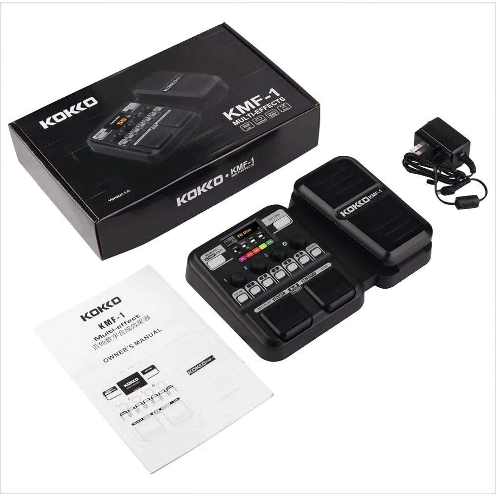 KOKKO KMF-1 Guitar Pedal Synthesized Effect 18 Amp Models IR 512 Dot Sampling Drum Machine and Loop Function Guitar Accessories