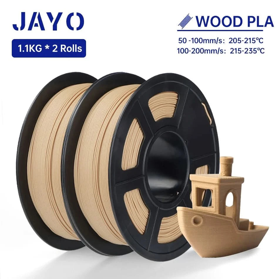 JAYO PETG/PLA/SILK/PLA Meta/PLA+/ABS 2 Rollen 3D-Drucker-Filament 1,75 mm Kreatives Modellmaterial für Kinder für 3D-Stift-Filament