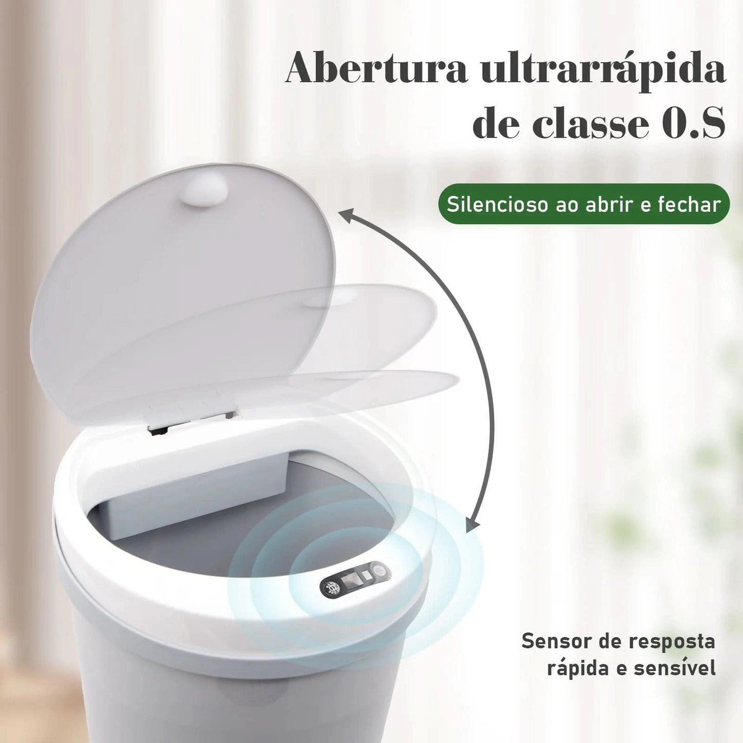 Automatischer Sensor-Mülleimer, Abfalleimer, Mülleimer, Plastik-Mülleimer, Küche, Wohnzimmer, Haushaltskapazität