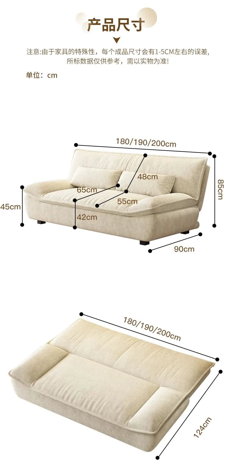 Living Room Loafer Sofas Folding Function Small Outdoor Sofas Modern Design Camas Y Muebles Para El Hogar Home Furniture