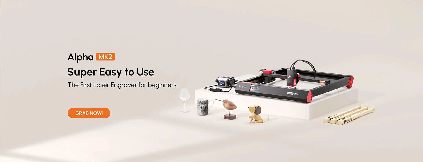 AlgoLaser DIY KIT MK2 10W Laser Engraving Cutting Machine Touch Screen for Wood Metal 10W Output Power Offline Work 400X435MM