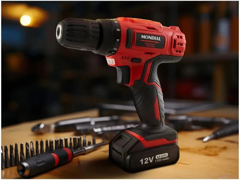 12V Battery Mondial Drill and Screener with FPF-06M Power Tools Case