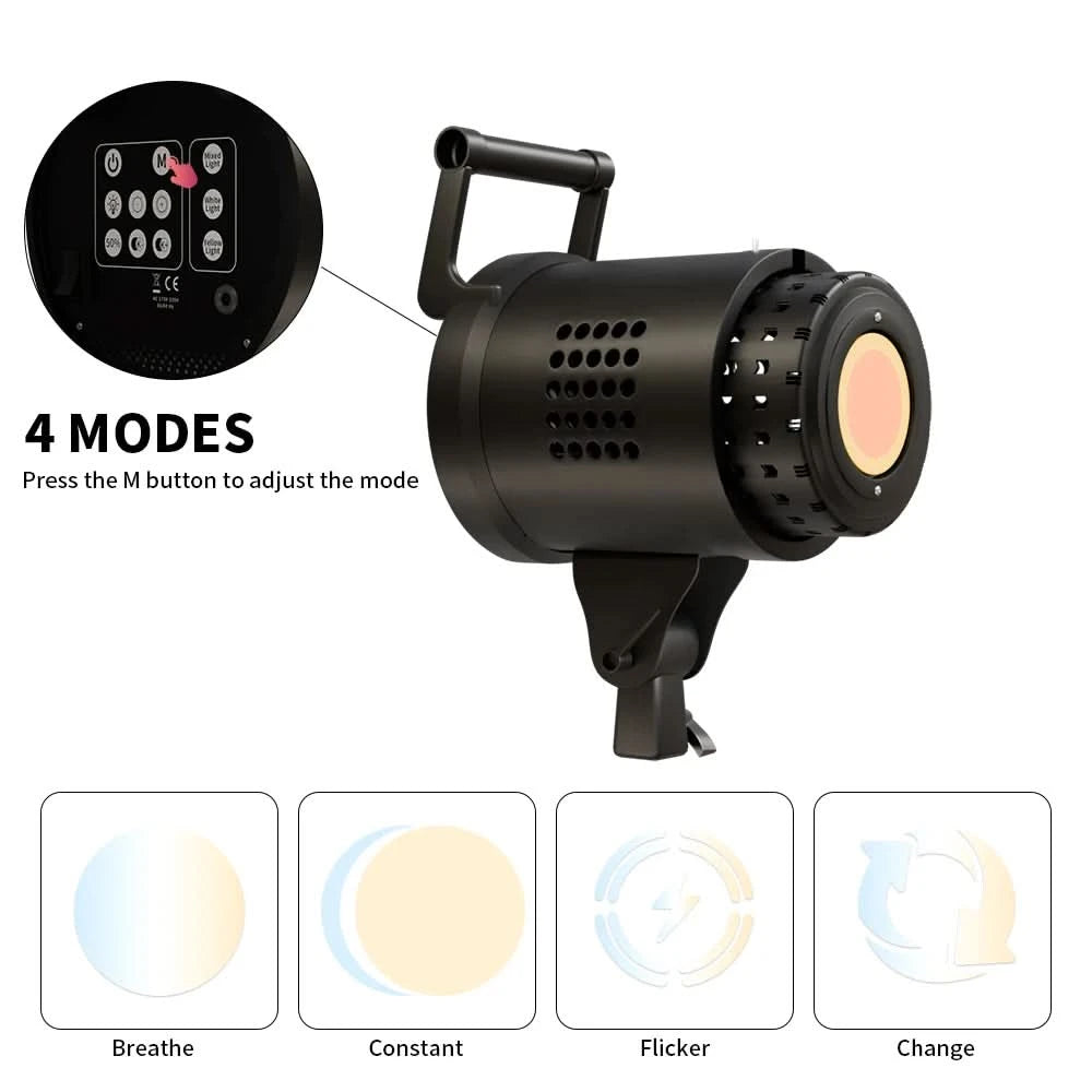 135W Photography LED Video Light  Daylight-Balanced Sun Lamp for Portrait Flash Studio Accessories Youtube Live