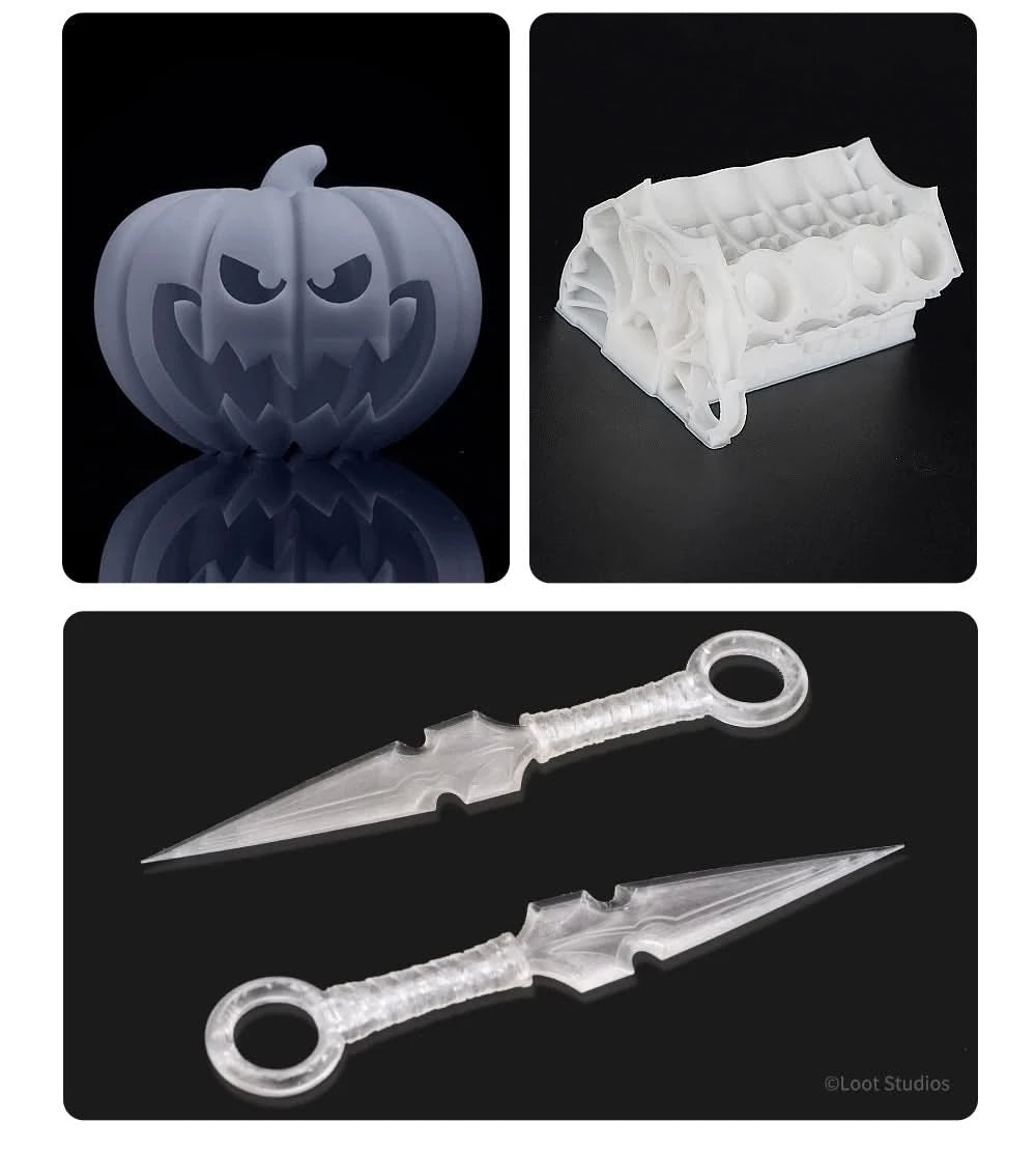 ANYCUBIC Wasserwaschbares Harz Geruchsarm Niedrige Viskosität 405nm UV-Harz für LCD-3D-Druck Hochpräzisions-3D-Druckerharz