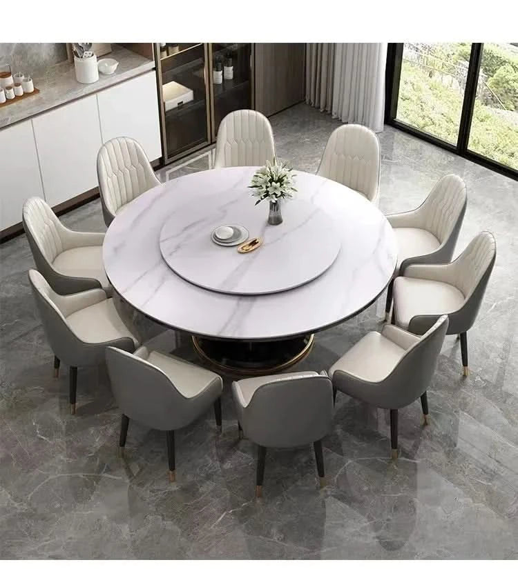 Round 6 People Dining Table Kitchen Living Room Dressing Dinning Table Set Coffee Hospitality Mesa Comedor Kitchen Furniture