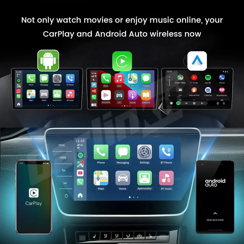 CarlinKit CarPlay Ai Box Android 13 Plus oder Android 11 Smart Car Box Android Auto Wireless CarPlay 4GLTE für Audi Mazda VW Haval
