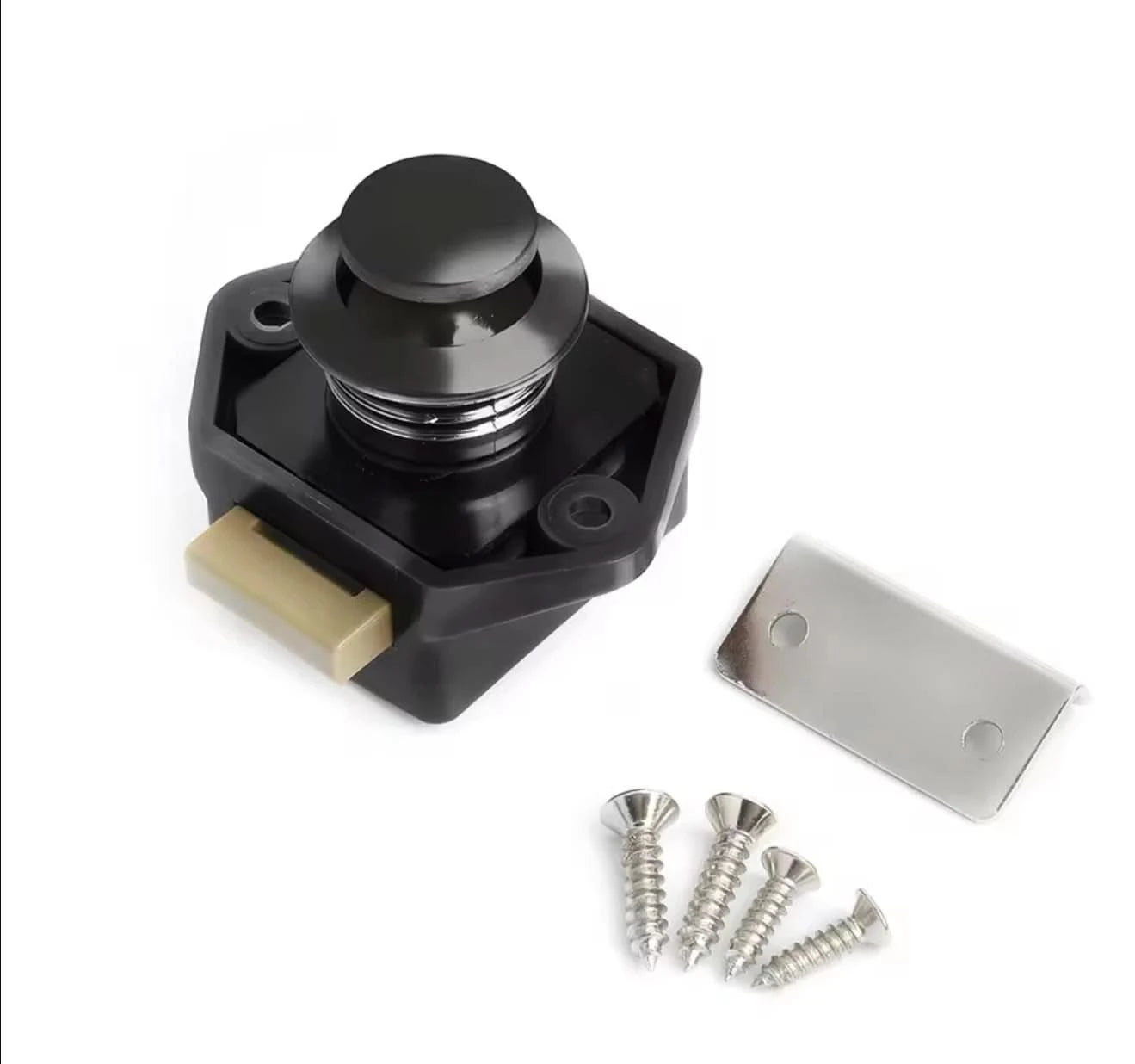 10PCS NAIERDI Camper Car Push Lock 20mm/26mm RV Caravan Boat Motor Home Cabinet Drawer Latch Button Locks For Furniture Hardware