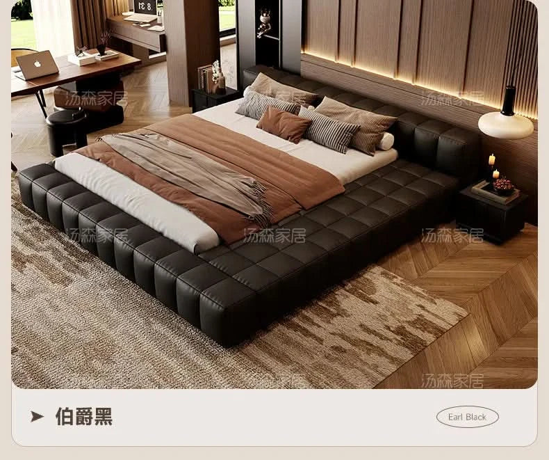 Double bedroom beds full size bed frame bedroom furniture Home 150x200 180x200 cm Luxury modern leather wedding bed 2 people