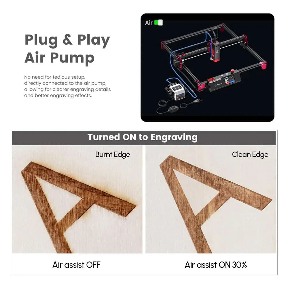 AlgoLaser DIY KIT MK2 10W for New Beginner Wood Engraving Mini Machine for DIY Crafting Glass Leather Engraving Area 400X435MM