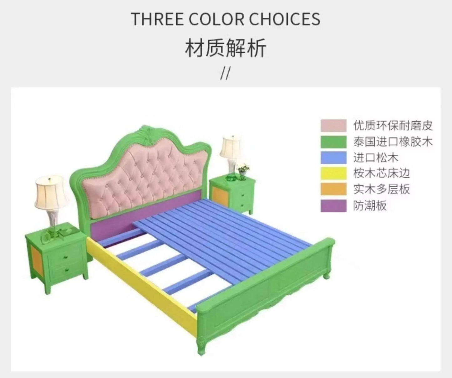 Design Bedroom Bed Children Luxury Single Full Girls Modern Headboards Bed Design Simple Letto Matrimoniale Unique Furniture