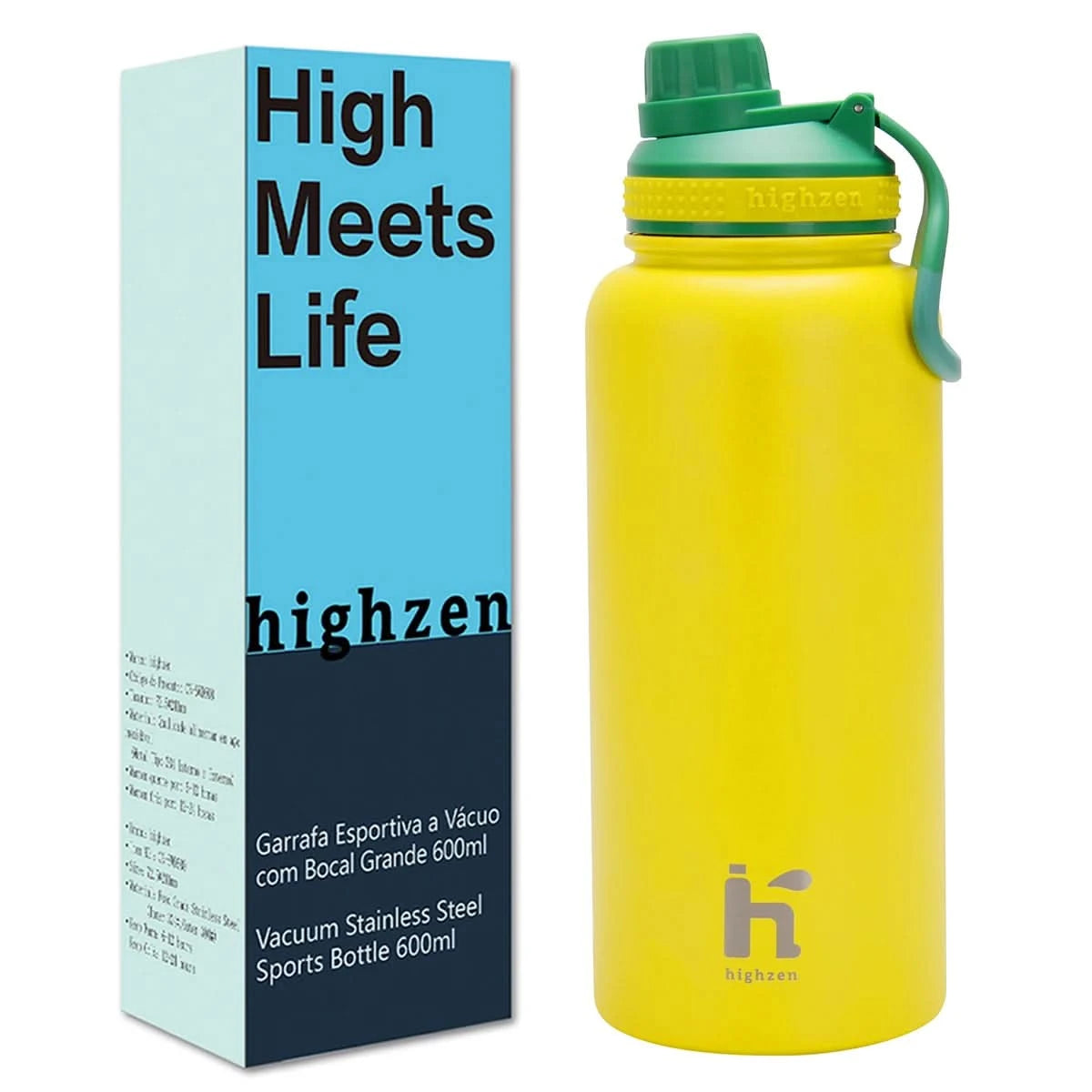 Stainless Steel Vacuum Insulated Fitness Water Thermos with 1000ML Handle