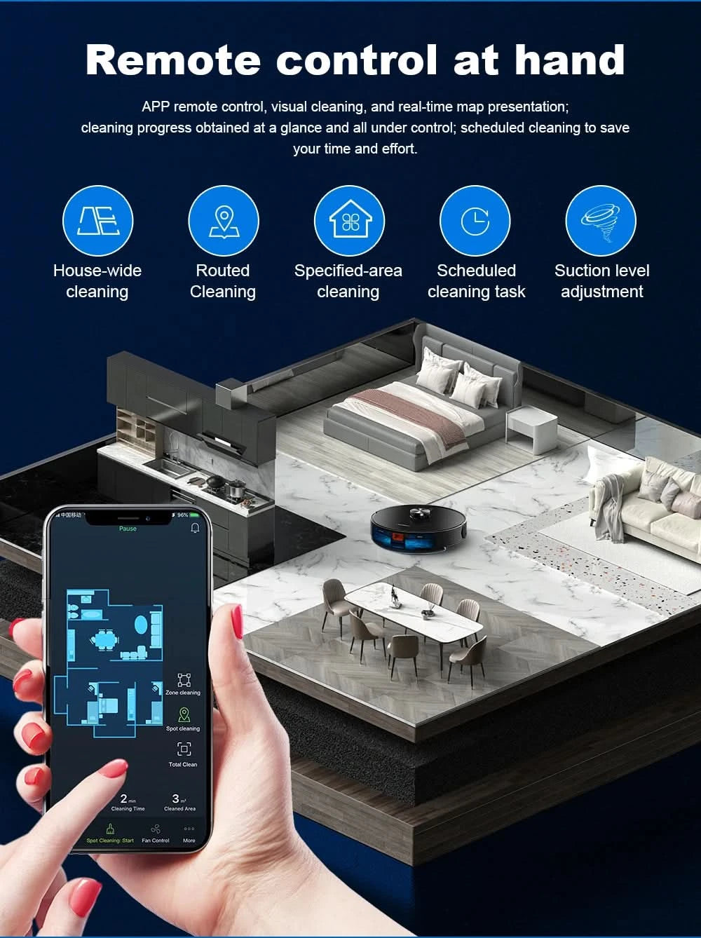 Liectroux/LILIN X6 Robot Vacuum Cleaner,Laser System,6500Pa,Smart Home Appliance,Restricted Area Map,Zone Cleaning for Carpet