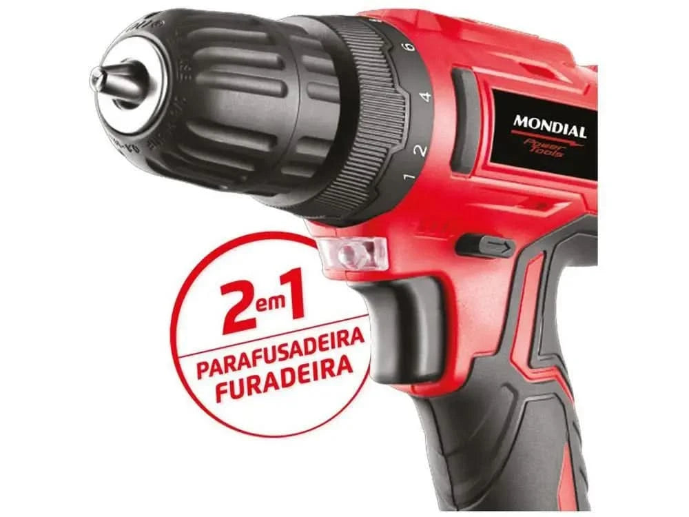 12V Battery Mondial Drill and Screener with FPF-06M Power Tools Case