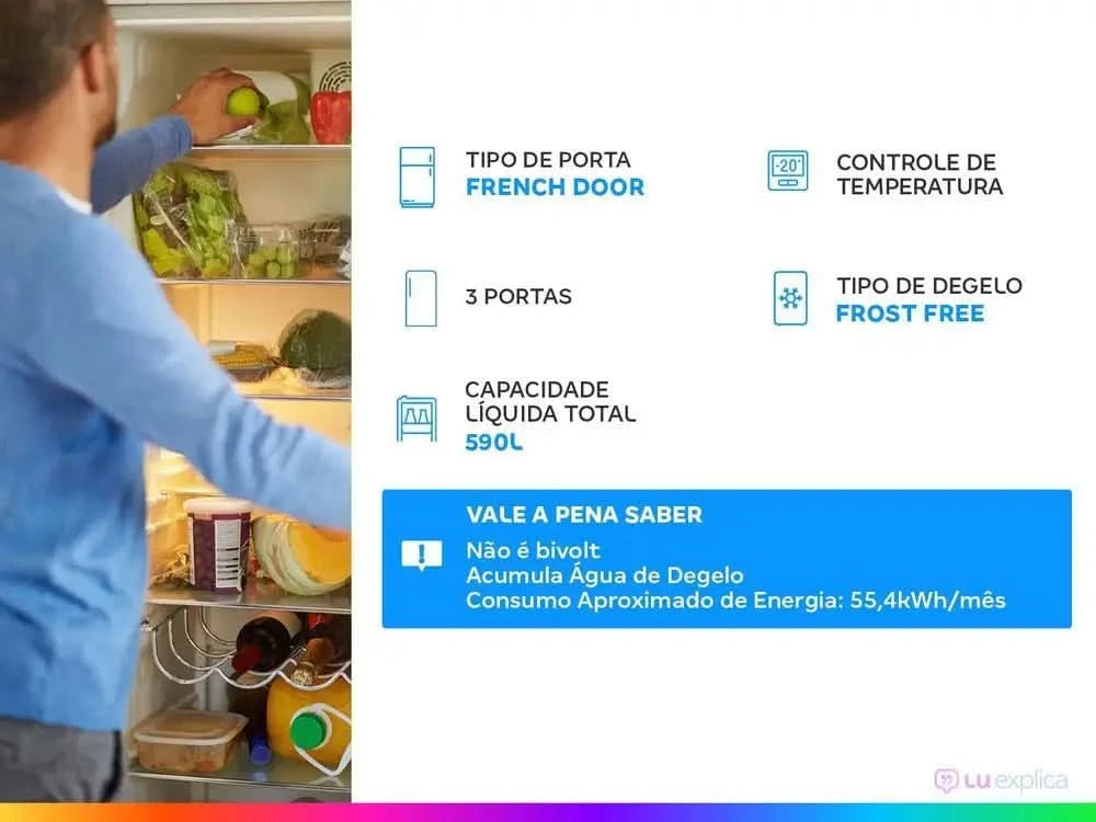 Electrolux Frost Free Multidoor Kühl-/Gefrierkombination-220V
