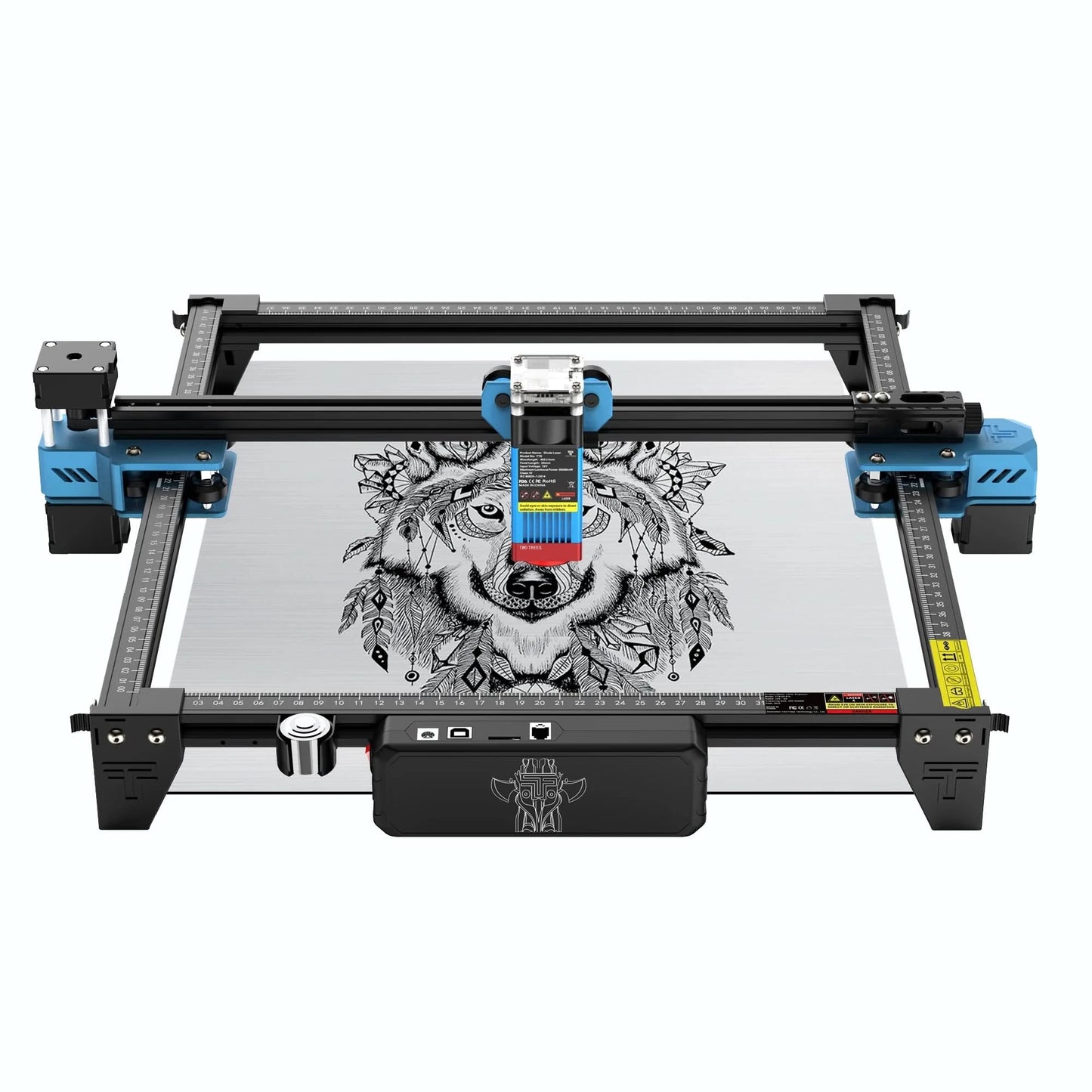 Twotrees 40W/80W Woodworking CNC Laser Engraver TTS PRO Wifi APP Control Metal Glass Ceramic Engraving Wood MDF Acrylic Cutting