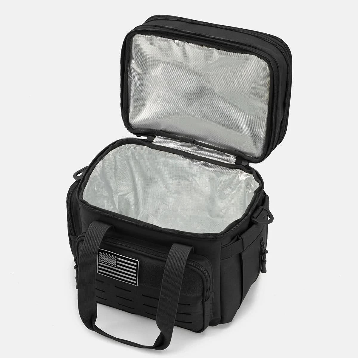 Taktische Brotdose für Herren, erweiterbare taktische Kühltasche, 18 l, auslaufsicher, isoliert, für Arbeit, Camping, Outdoor