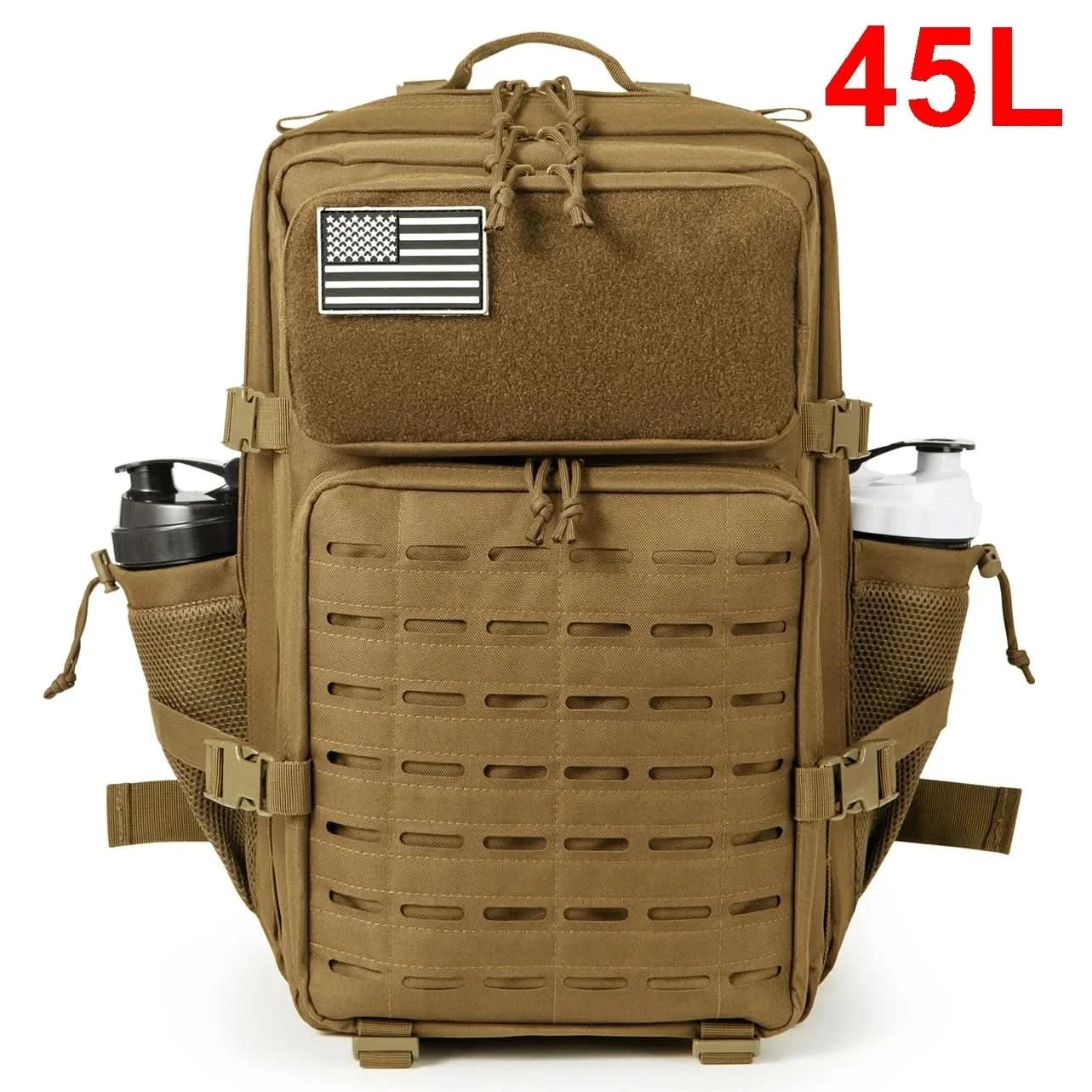 25L/45L Taktische Rucksäcke für Herren und Damen, Outdoor-Aktivitäten, kleine Schulrucksäcke mit Wasserflaschenhalter