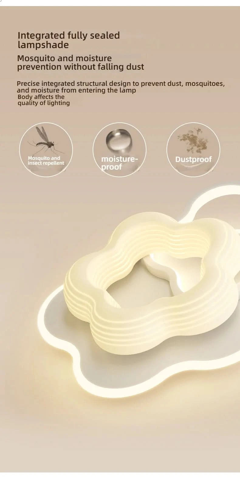 Bedroom light creamy style warm romantic children's room full spectrum eye protection designer's creative flower ceiling light