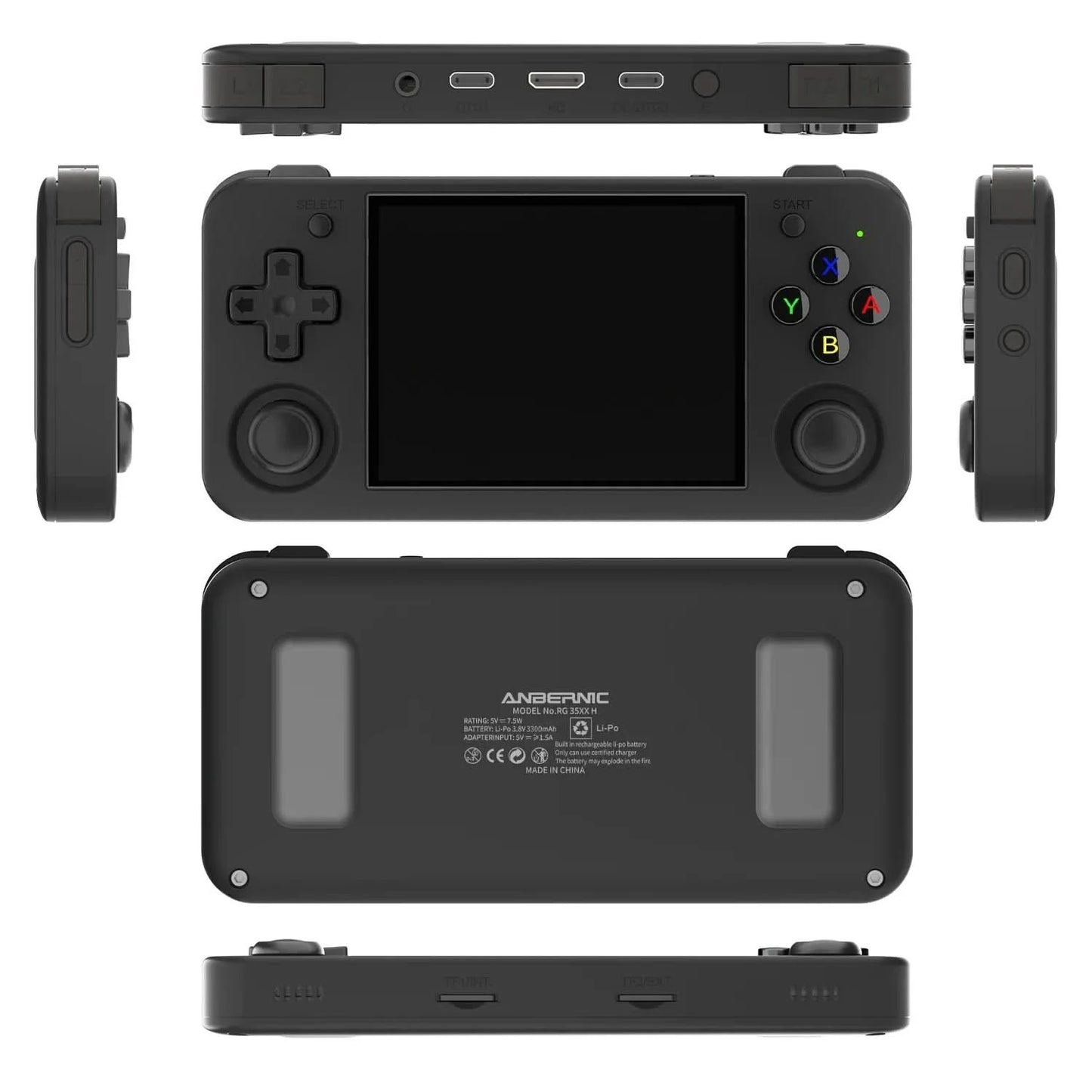 ANBERNIC RG35XX H Retro Handheld Game Console Linux System 3.5-inch IPS Screen Portable Console 5G WIFI HDMI TV Output PSP Gift