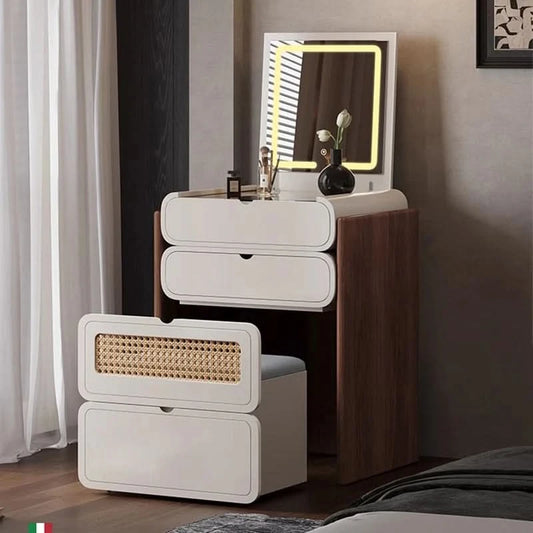 Dressing Table Bedroom Minimalist Design New Mini Bedside Table Storage Elegant Stylish Coiffeuse Maquillage Meuble Furniture