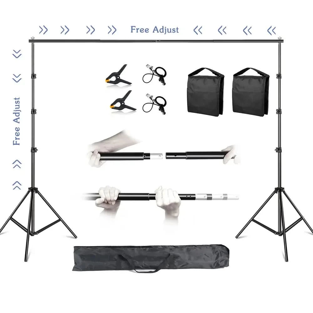 SH 2.6m*3m Suit Adjustable Backdrop Stand for Photography Wedding Photo Studio Backdrop Video Background Frame