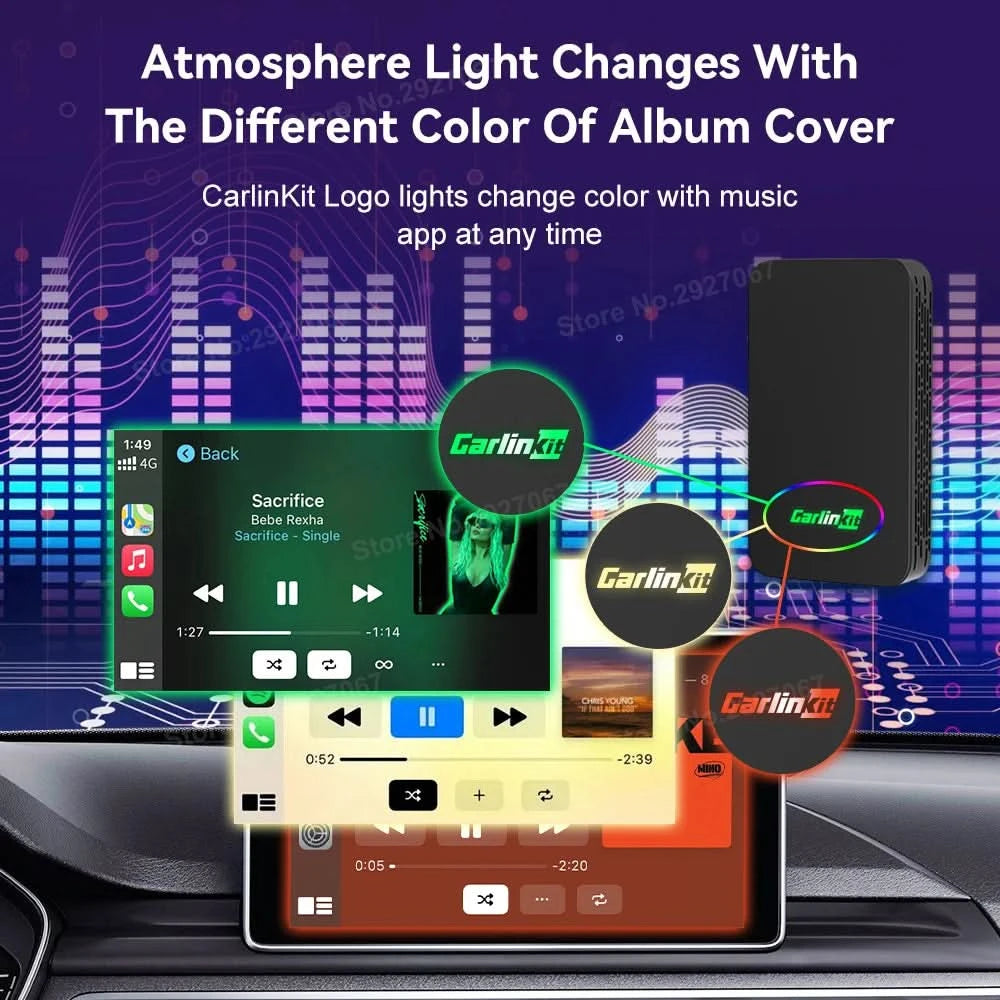 CarlinKit 5.0 4.0 Wireless CarPlay Adapter Android Auto Dongle Multi-Device Supported Wired To Wireless CarPlay Box Automatische Verbindung